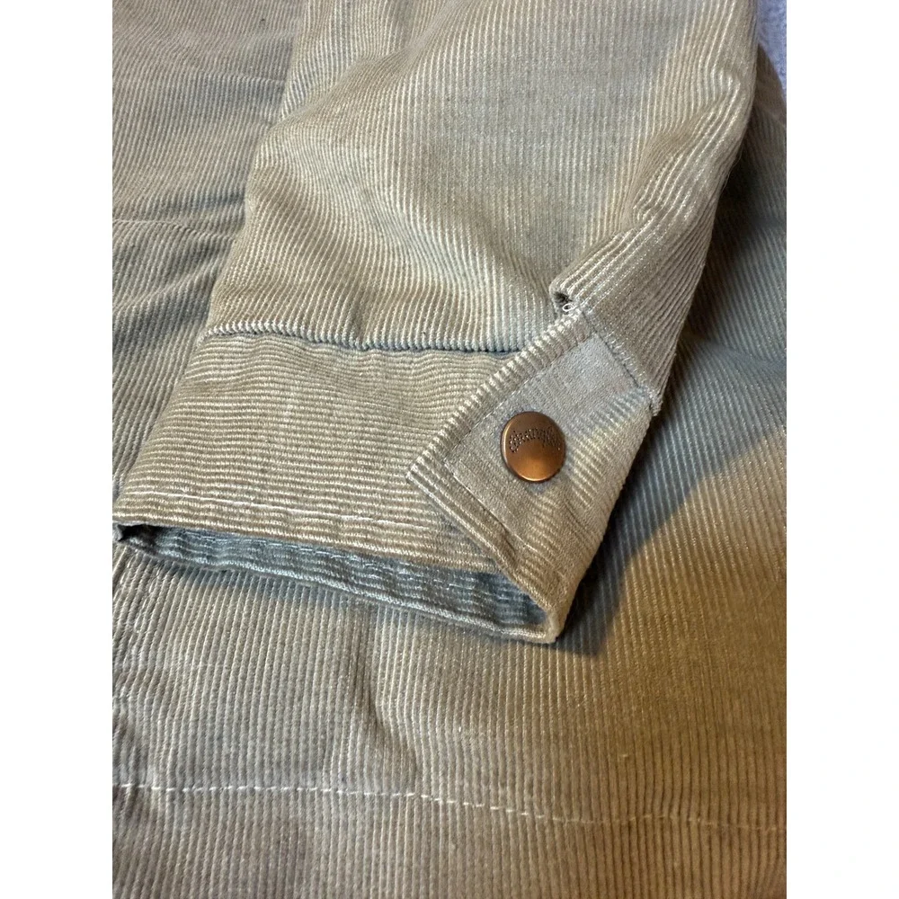 Vintage 80s Wrangler Wrange Coat Corduroy Sherpa Lined Men Large Tan Western USA